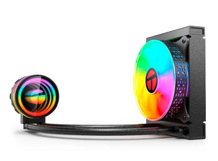 COOLER PARA PROCESADOR TEROS TE-8163N, INTEL Y AMD, TDP 155W MÁX, 12 CM, LÍQUIDA - 1