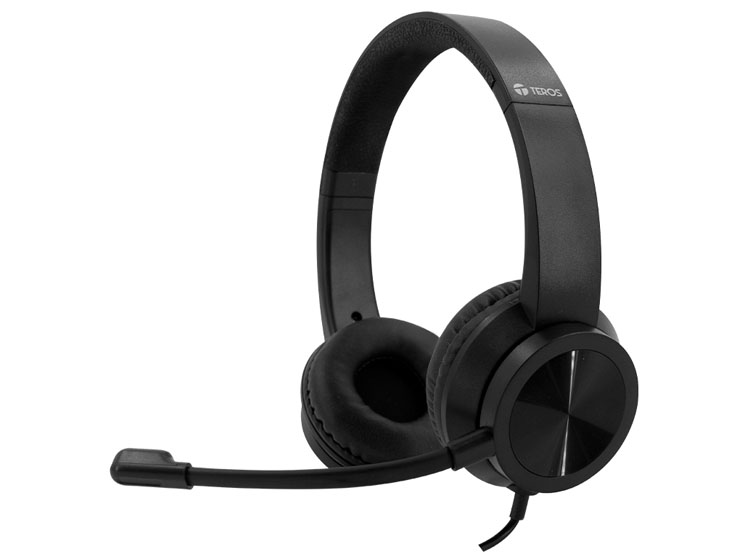 AUDÍFONO TEROS TE-8037N (HEADSET), NEGRO - 1