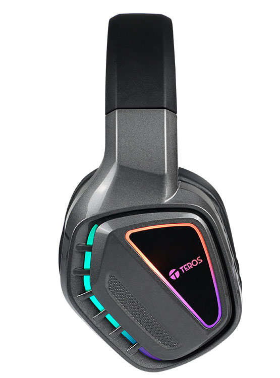 AURICULARES GAMING TEROS TE-8171N, ESTÉREO, MICRÓFONO, LUCES RGB - 3