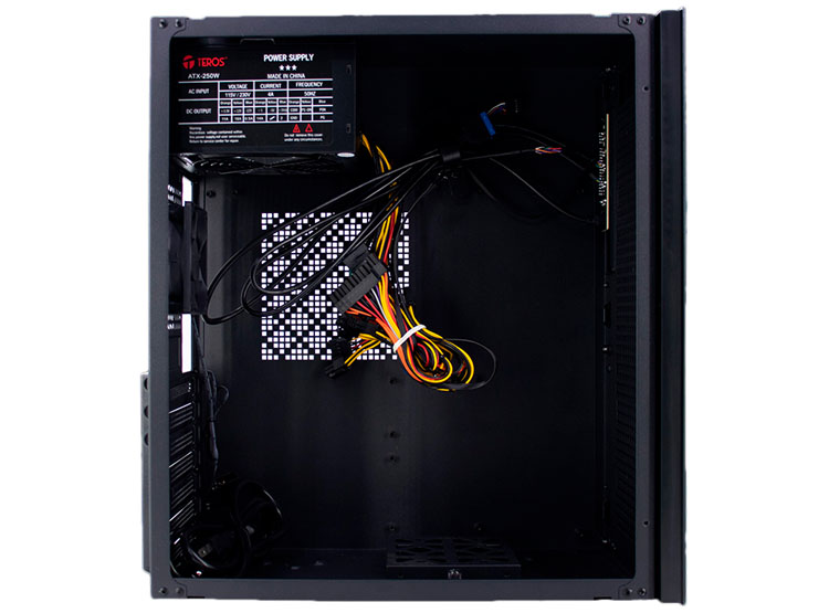 CASE TEROS TE-1036S, FACTOR DE FORMA ATX, 250 W, USB 3.0 / 2.0, AUDIO, NEGRO - 2