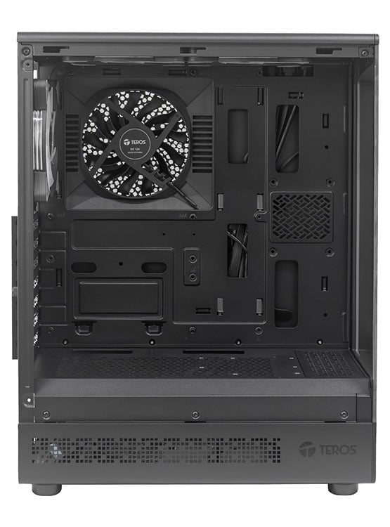 CASE GAMER TEROS TE-1321G, MID TOWER, USB 3.0 / USB 2.0, AUDIO, VENTILADOR ARGB, NEGRO - 5