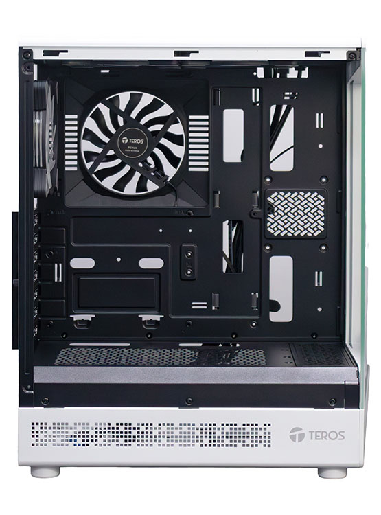CASE GAMER TEROS TE-1322G, MID TOWER, USB 3.0 / USB 2.0, AUDIO, VENTILADOR ARGB, BLANCO - 5