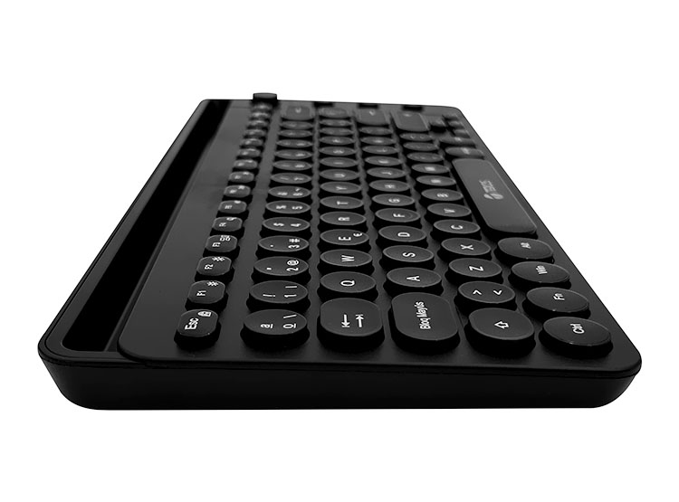TECLADO INALÁMBRICO TEROS TE-4064N, 2.4 GHZ, BLUETOOTH 3.0 / 5.2, 80 TECLAS, NEGRO - 3