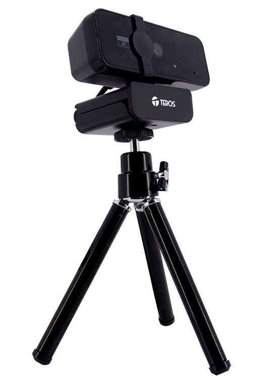 WEBCAM TEROS TE-9072, 2K, MICRÓFONO INCORPORADO, USB 2.0 - 4