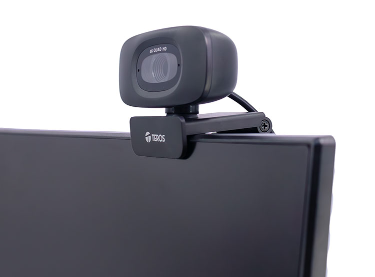 WEBCAM TEROS TE-9073N, 4K, MICRÓFONO INCORPORADO, USB 2.0 - 4