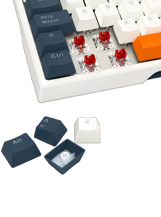 TECLADO REDRAGON TRUNDLE K668WBO-RGB IDIOMA ESPAÑOL - 5