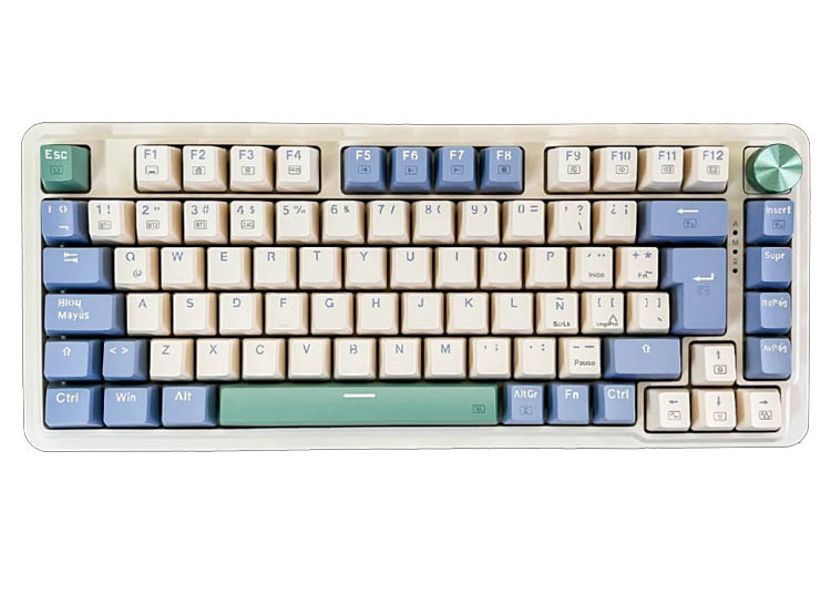 TECLADO REDRAGON UCALPRO-RGB WIRELESS IDIOMA ESPAÑOL K673CPG PASTEL - 2