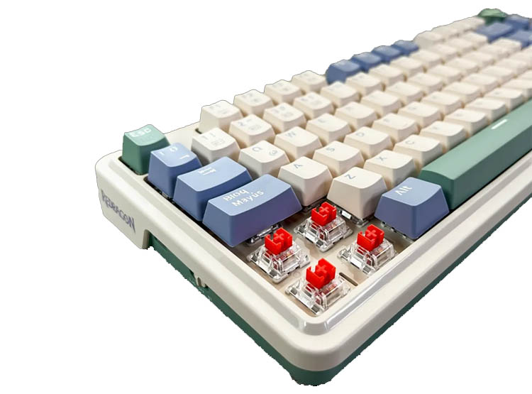 TECLADO REDRAGON UCALPRO-RGB WIRELESS IDIOMA ESPAÑOL K673CPG PASTEL - 5