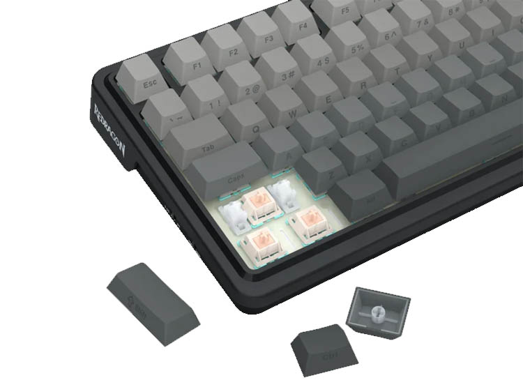 TECLADO REDRAGON EISA PRO K686SP-RGB-PRO LATERAL IMPRESO, CABLEADO Y 2.4GYBT - 4