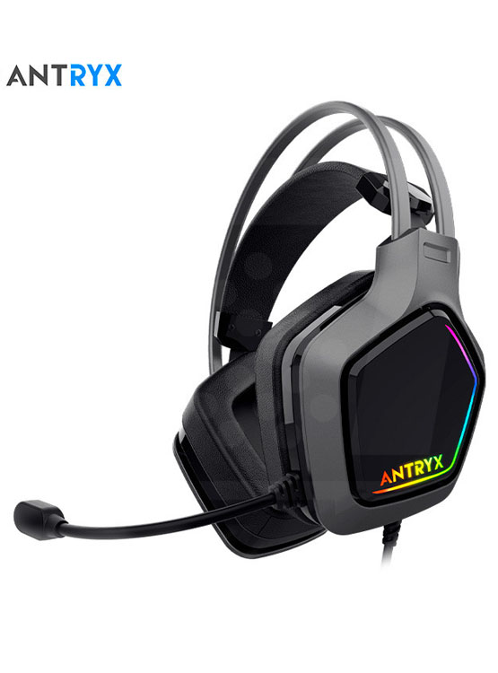 AURICULAR ANTRYX ENIGMA SE GRAY 7.1 VIRTUAL SURROUND RGB - 2