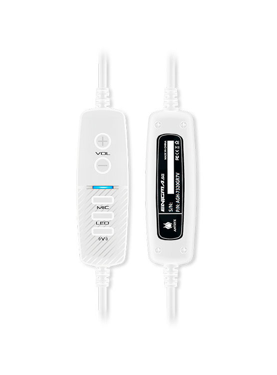 AUDIFONO C/MICROFONO ANTRYX ENIGMA SE WHITE 7.1 VIRTUAL, VIBRADOR, USB (AGH-7320WR7V) - 5