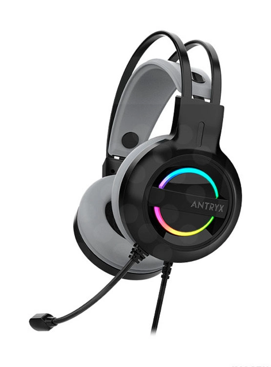 Headset Gamer K-mex Ar70 7.1 Virtual Surround Usb - Preto e Prata