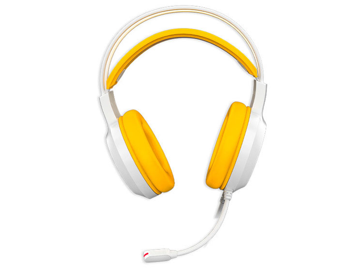 AURICULAR ANTRYX IRIS-W YELLOW, 7.1 VIRTUAL SURROUND, USB, RAINBOW - 4