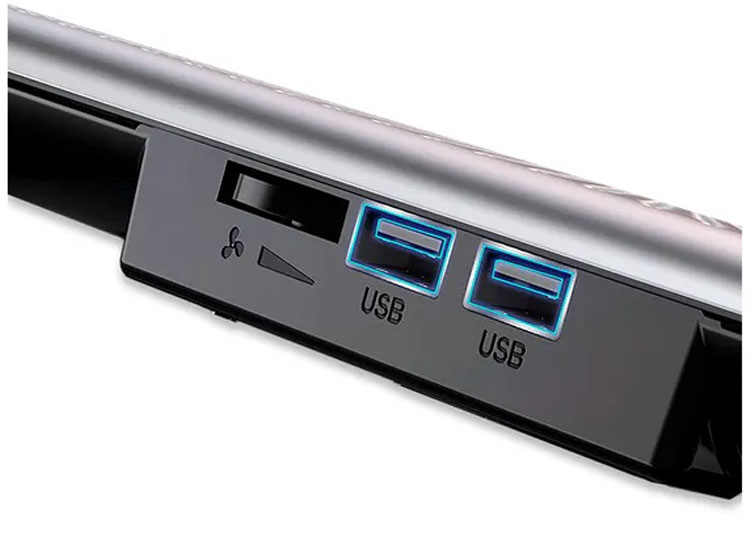 COOLER PARA LAPTOP ANTRYX XTREME AIR N280 USB2.0 BLACK - 3