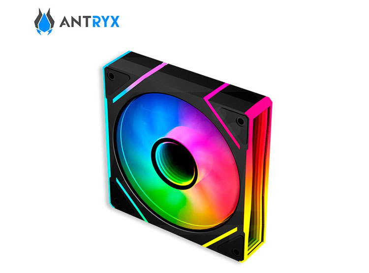 KIT DE COOLERS P/CASE ARGB ANTRYX IF-120 INFINITY FAN BLACK, 120MM X 3, C/CONTROLADOR - 3