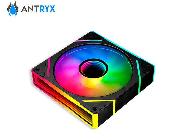 KIT DE COOLERS P/CASE ARGB ANTRYX IF-120 INFINITY FAN BLACK, 120MM X 3, C/CONTROLADOR - 4