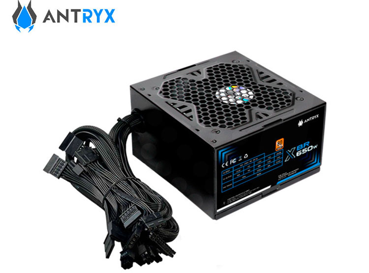 FUENTE DE PODER ANTRYX XBR-650, 80 PLUS BRONZE, 650W - 4