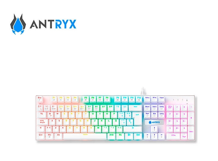 KIT GAMING ANTRYX GC-3100 WHITE, TECLADO SWITCH RED Y MOUSE - 4