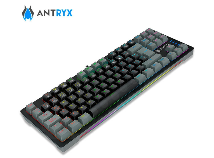 TECLADO MECANICO TKL ANTRYX MK840L BLACK/GRAY, SWITCH BLUE - 3