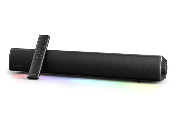 PARLANTE CREATIVE GAMING SOUND BAR GS5 RGB 60W BLUETOOTH USB-C POWER BLACK - 1