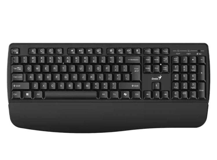 TECLADO GENIUS WIRELESS KB-7123 AI COPILOT MULTIMEDIA USB SP BLACK - 1