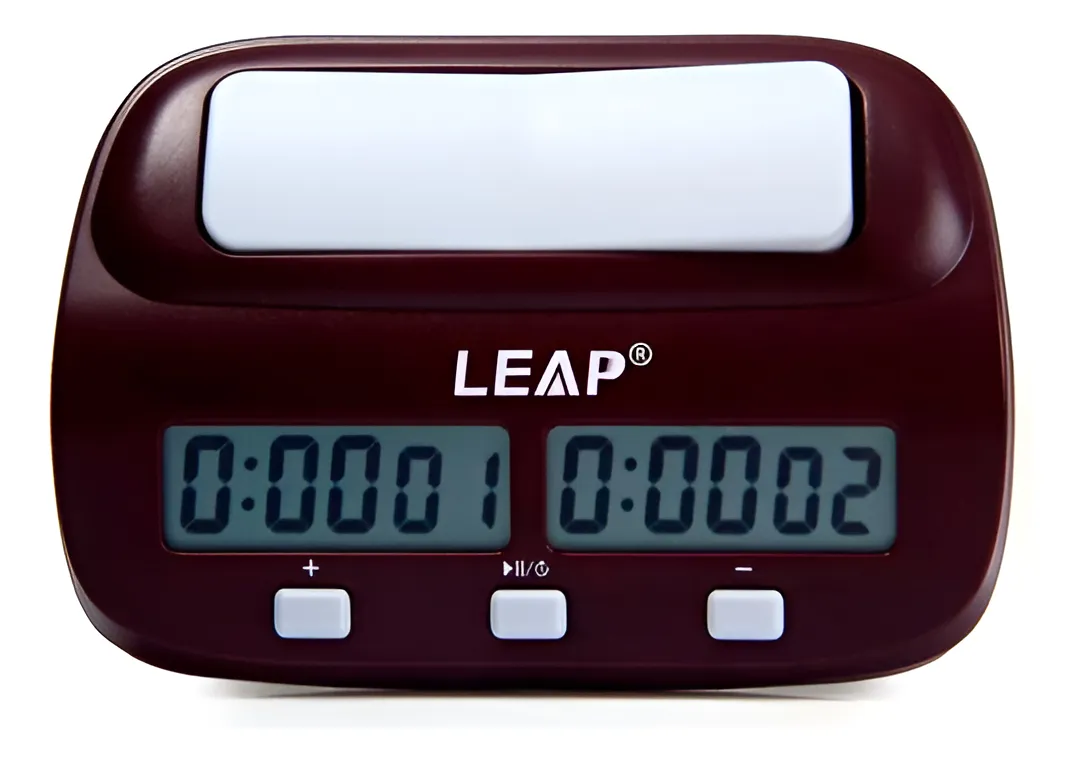 RELOJ DE AJEDREZ TEMPORIZADOR DIGITAL LEAP PQ9907S VINO TINTO - 1