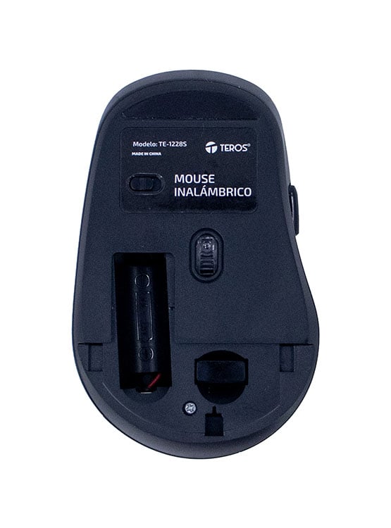 MOUSE INALÁMBRICO TEROS TE-1228S, 6 BOTONES, 2.4GHZ, USB, COLOR NEGRO - 3