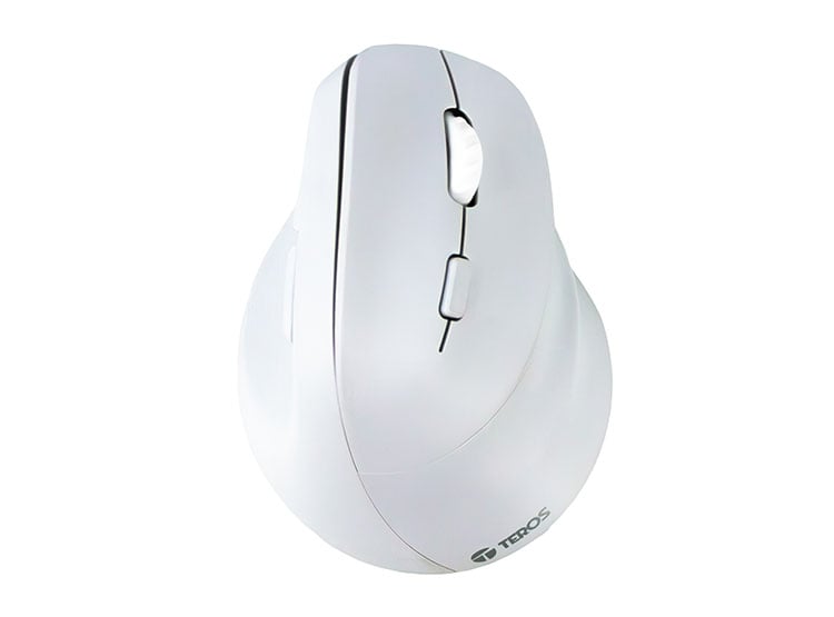 MOUSE INALÁMBRICO TEROS TE-1236S, RGB, BLANCO, 6 BOTONES CON RUEDA - 1