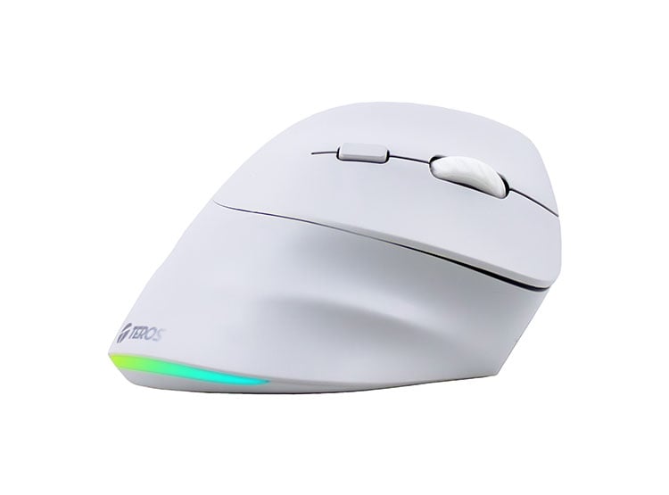 MOUSE INALÁMBRICO TEROS TE-1236S, RGB, BLANCO, 6 BOTONES CON RUEDA - 2
