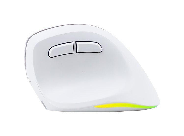 MOUSE INALÁMBRICO TEROS TE-1236S, RGB, BLANCO, 6 BOTONES CON RUEDA - 3