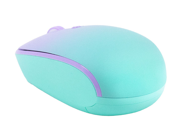 MOUSE INALÁMBRICO TEROS TE-1239S, 2.4GHZ, 4 BOTONES, USB, COLOR PURPLE - 2