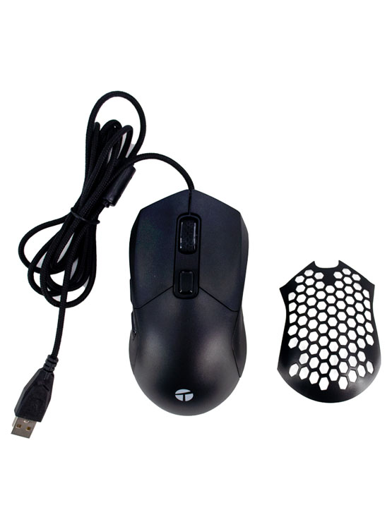 MOUSE GAMER TEROS TE-1232G, DPI HASTA 7200, RGB, 7 BOTONES, ÓPTICO, NEGRO - 3