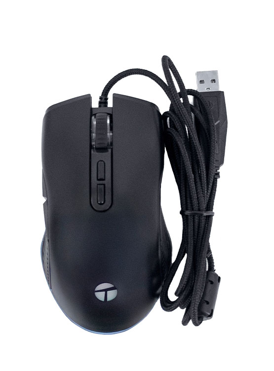 MOUSE GAMER TEROS TE-1233G, DPI HASTA 7200, RGB,7 BOTONES, USB, NEGRO - 3
