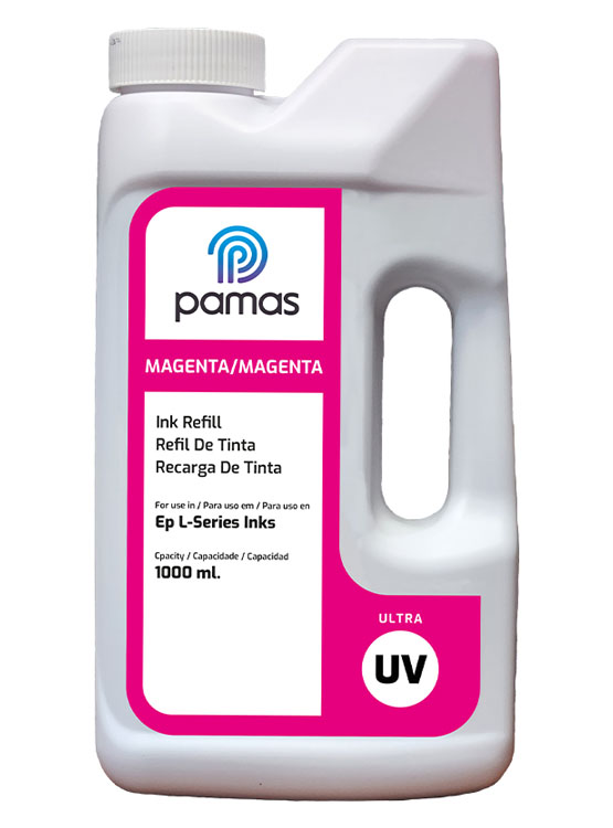 TINTA COMPATIBLE PARA EPSON MARCA PAMAS 1 LITRO ULTRA UV – MAGENTA - 1
