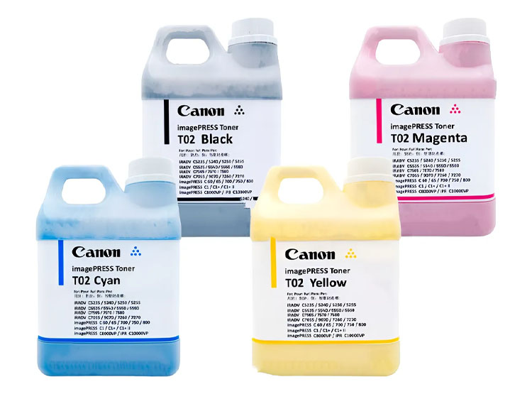 PACK DE RECARGAS DE TONERS TO2 400 GR. AMARILLO / CYAN / MAGENTA / NEGRO - 1
