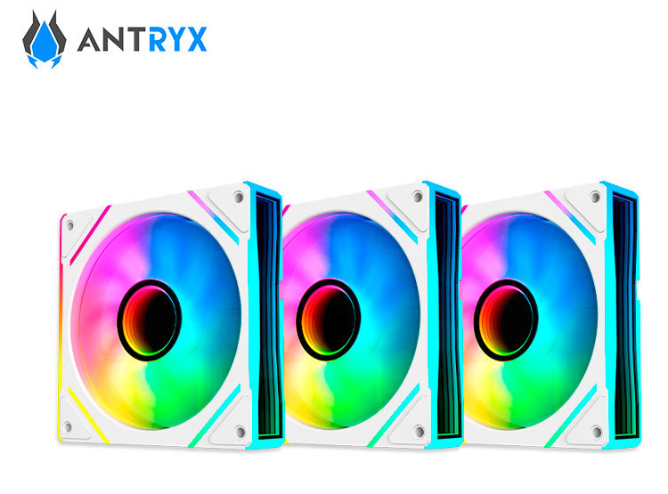 KIT ARGB ANTRYX IF-120 INFINITY FAN WHITE, 120MM X 3, C/CONTROLADOR - 3