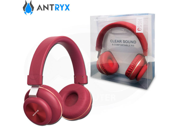 AUDIFONO C/MICROFONO ANTRYX DS H650 RED, 2.1 (ADSH650R) - 1