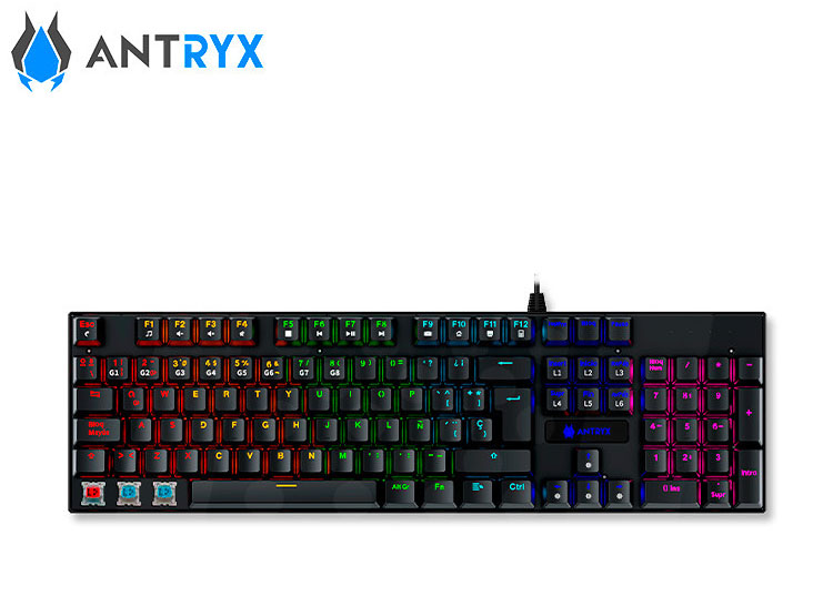 KIT GAMING ANTRYX GC-3100 X3 BLACK, TECLADO SWITCH RED, MOUSE, AURICULAR - 2
