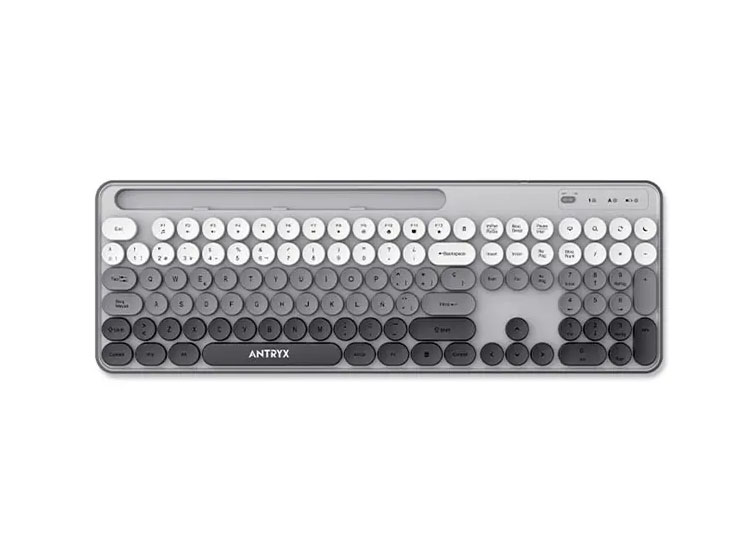 TECLADO MECANICO + MOUSE ANTRYX WS-970 GRAY - 2
