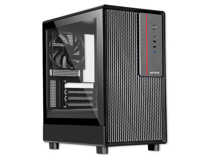CASE ANTRYX XTREME MICRO XM-410 C/F B500W VIDRIO TEMPLADO (AC-XM410-500CP) - 1