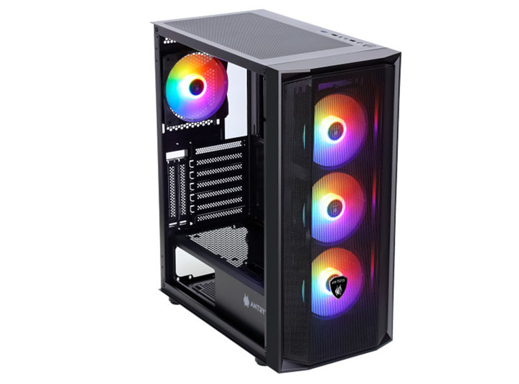 CASE ANTRYX RX-270 BLACK, FIXED RGB, FAN X4, V/TEMPLADO - 4