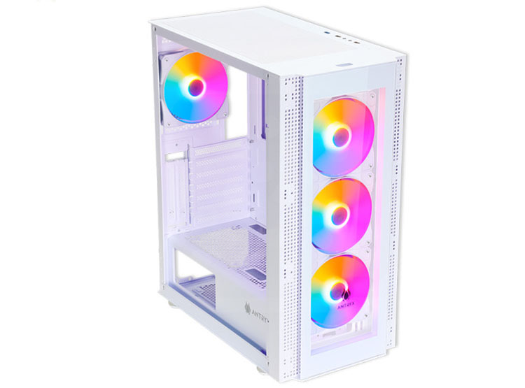 CASE ANTRYX RX-260 WHITE, FIXED RGB, FAN X4, V/TEMPLADO - 3