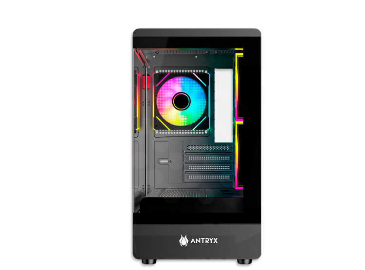 CASE ANTRYX FX 630M BLACK, FAN X3 ARGB, V/TEMPLADO - 3