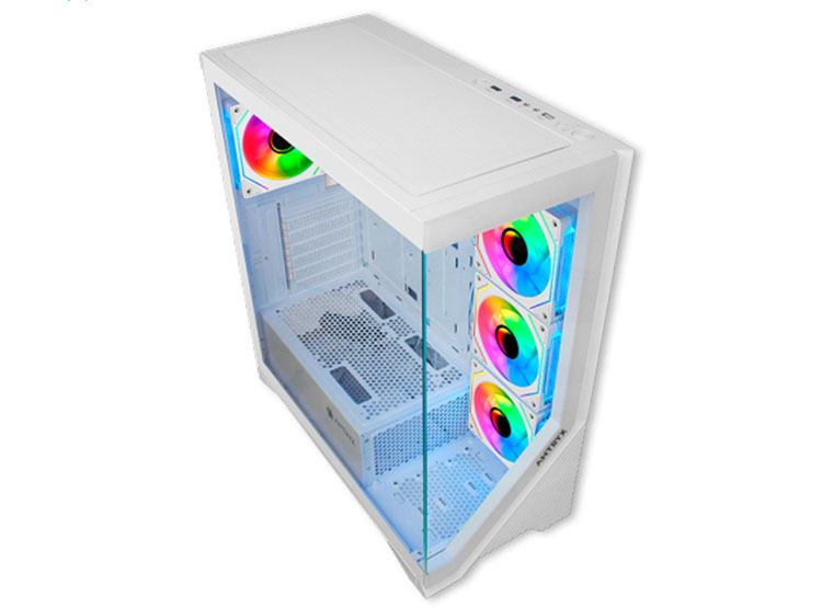 CASE ANTRYX FX-650 WHITE, FAN X4 ARGB, V/TEMPLADO - 2