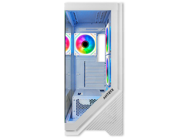 CASE ANTRYX FX-650 WHITE, FAN X4 ARGB, V/TEMPLADO - 3