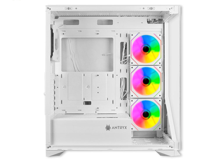 CASE ANTRYX FX-650 WHITE, FAN X4 ARGB, V/TEMPLADO - 4