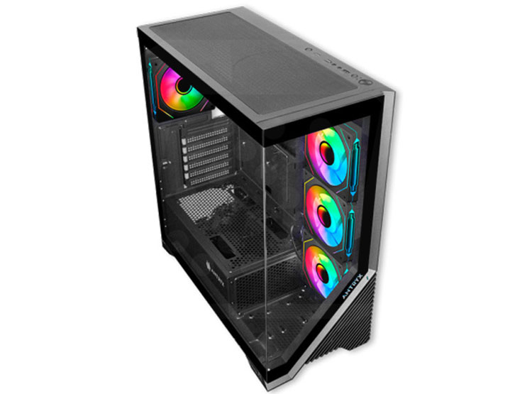 CASE ANTRYX FX-650 BLACK, FAN X4 ARGB, V/TEMPLADO - 2