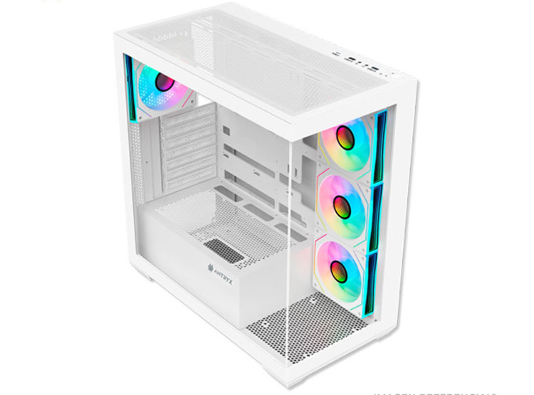CASE ANTRYX FX 750 WHITE, 4 COOLER ARGB, USB TIPO C, V/TEMPLADO - 2