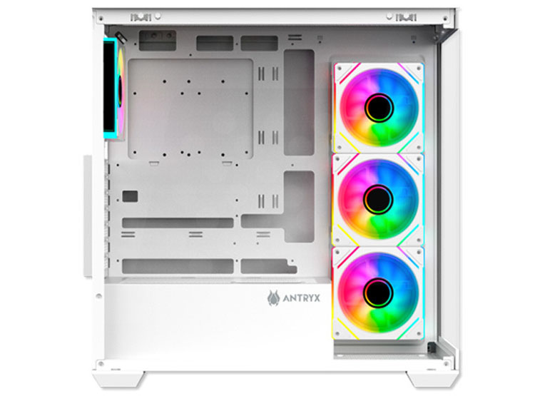 CASE ANTRYX FX 750 WHITE, 4 COOLER ARGB, USB TIPO C, V/TEMPLADO - 4