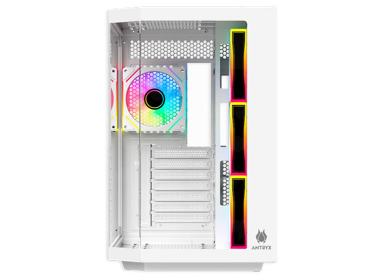 CASE ANTRYX FX 800 WHITE, FAN X4 ARGB, USB TIPO-C - 3